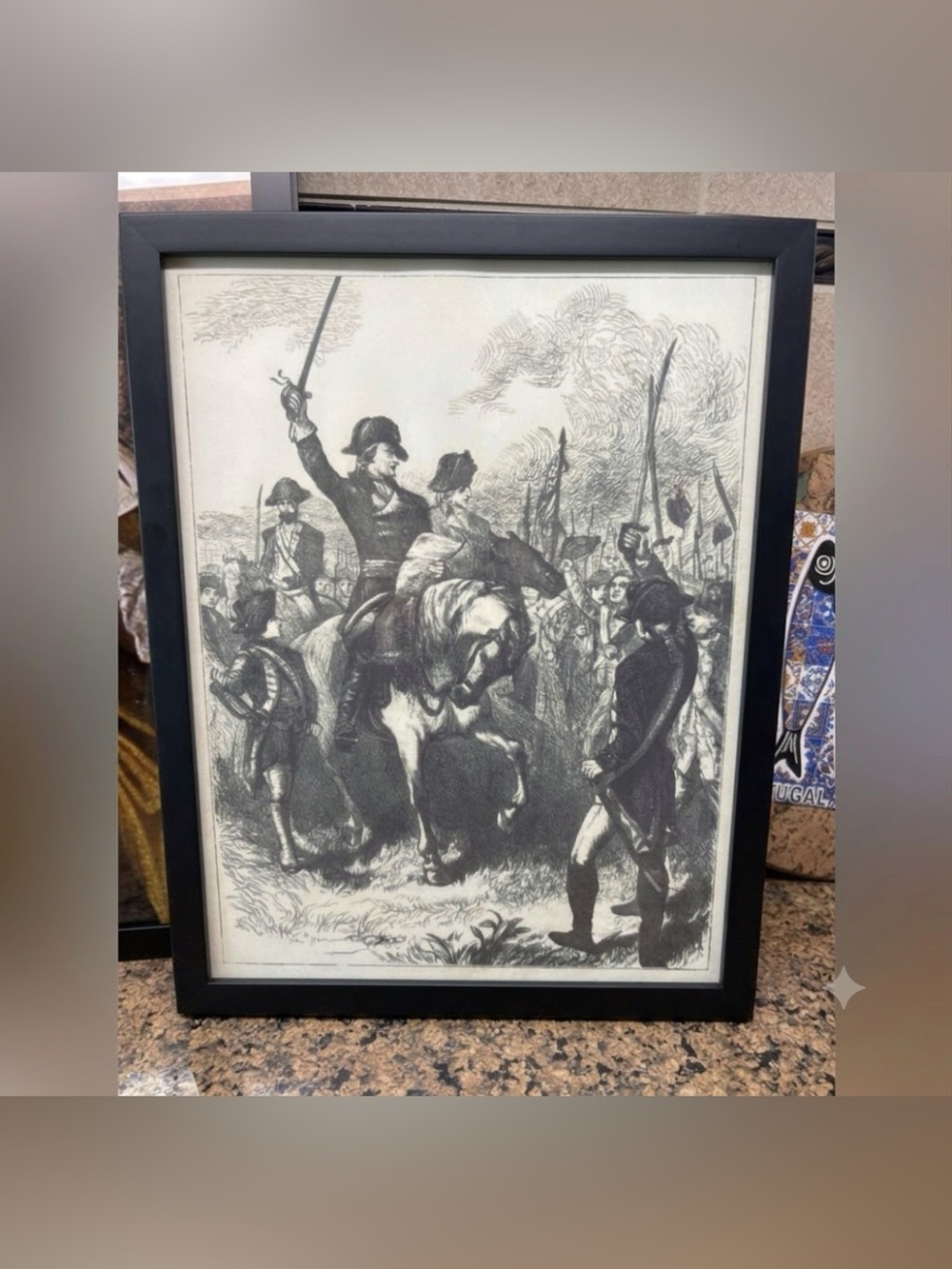 The Declaration of Independence read to the Army framed 8x10” Print